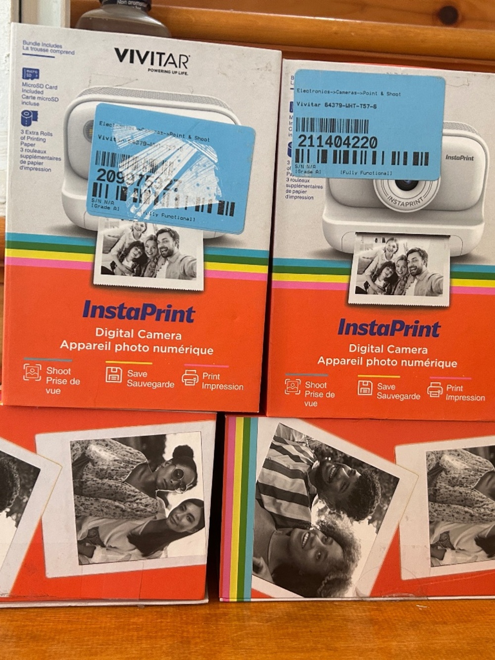 4 Vivitar InstaPrint Thermal Digital Cameras *With Defects